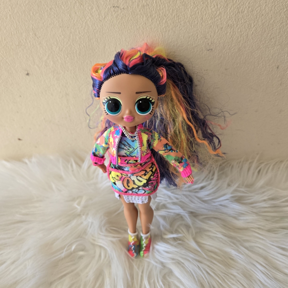 OMG Colorful Fashion Doll with Multicolor Hair